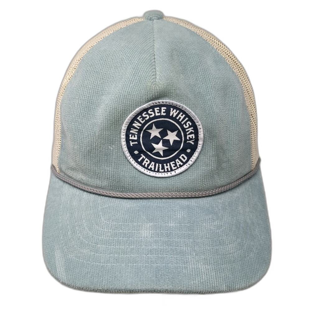 Richardson Trucker Hat Blue One Size Corduroy Mesh Back Rope Tennessee Whiskey